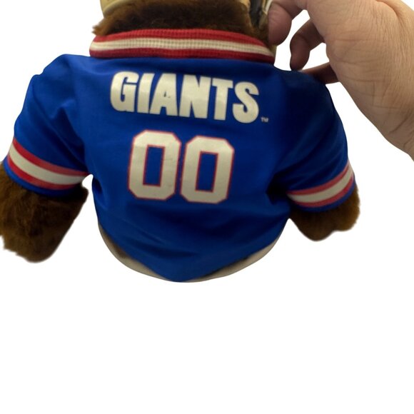 NFL Giants Teddy Bear With Helmet & Jersey By Vermont Teddy Bear Co. - Picture 9 of 9